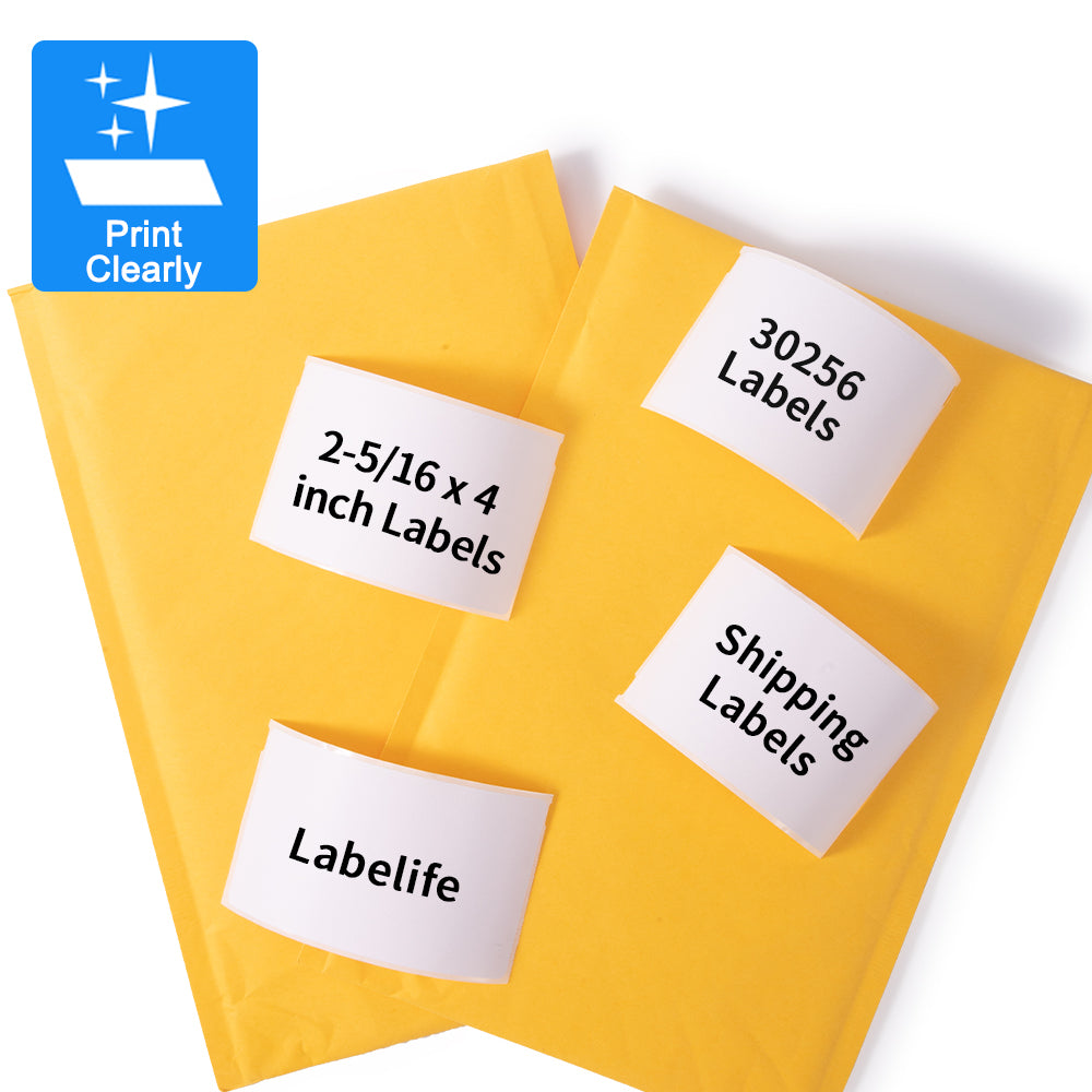 Labelife- Replacement DYMO 30256 LW Large Shipping Labels 2-5/16" x 4", Compatible Dymo Label Rolls with Dymo 400 450 Duo Twin Turbo 4XL Printers, 12 Rolls, Total 3600 Labels