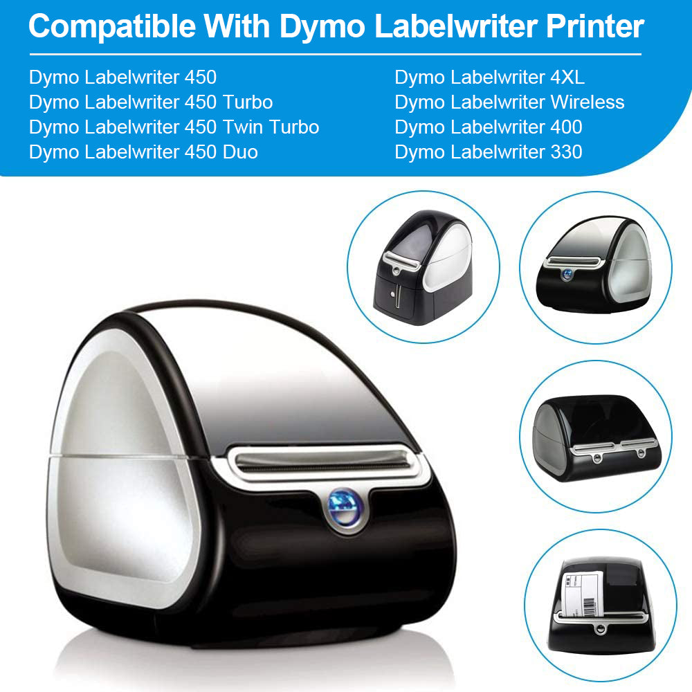 Labelife- Replacement DYMO 30256 LW Large Shipping Labels 2-5/16" x 4", Compatible Dymo Label Rolls with Dymo 400 450 Duo Twin Turbo 4XL Printers, 12 Rolls, Total 3600 Labels