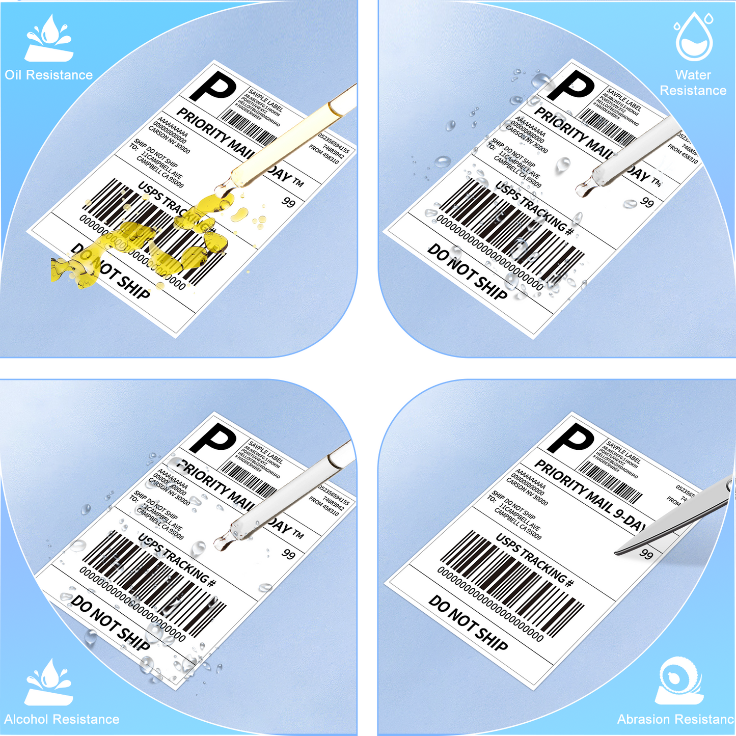 Labelife Thermal Direct 4x6 Shipping Labels Compatible with MUNBYN Rollo IDPRT SP420, SP410, POLONO PL60 Label Printer (Pack of 500 4x6 Fanfold Labels)