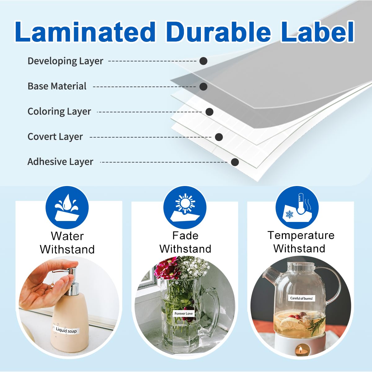 6 Pack TZe-231 Replace for Brother P Touch Label Maker Tape Laminated White TZe TZ Tape 12mm 0.47 1/2 Use for Brother Ptouch PT-D210 PTH110 PTD600 PTD400AD PTD220 PT-P710BT PT-1290 Label Makers