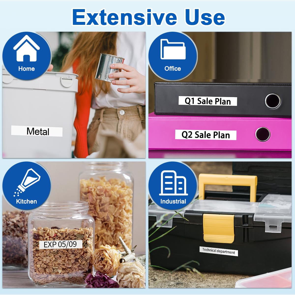 6 Pack TZe-231 Replace for Brother P Touch Label Maker Tape Laminated White TZe TZ Tape 12mm 0.47 1/2 Use for Brother Ptouch PT-D210 PTH110 PTD600 PTD400AD PTD220 PT-P710BT PT-1290 Label Makers