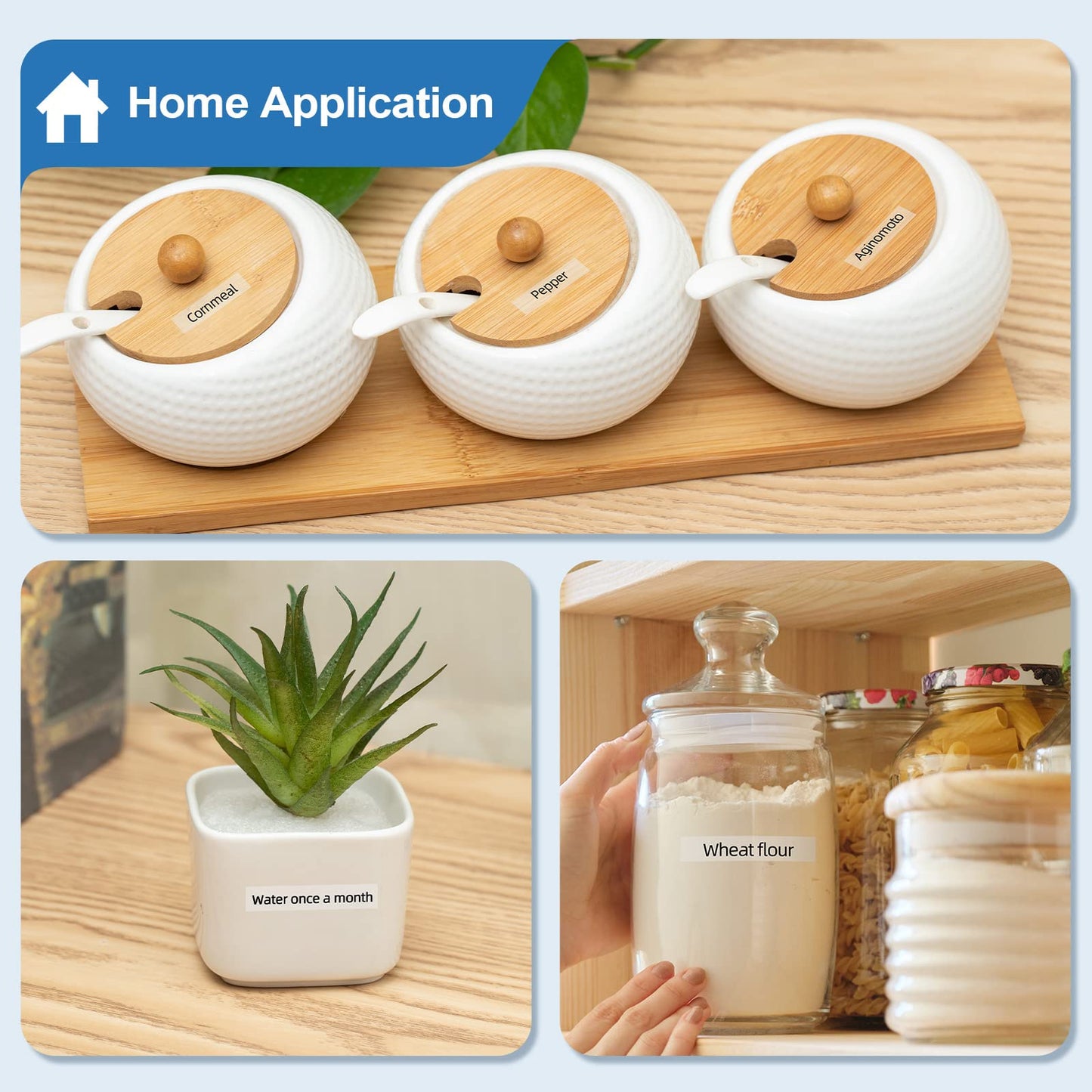 Labelife 6mm Label Maker Tape Clear TZe-111 Compatible with Brother TZe TZ Tape 6mm 0.23 1/4'' Laminated Clear TZe111 TZ-111 for P Touch PT-H110 PT-D210 PT-D220 PT-D400, 4-Pack, Black on Clear