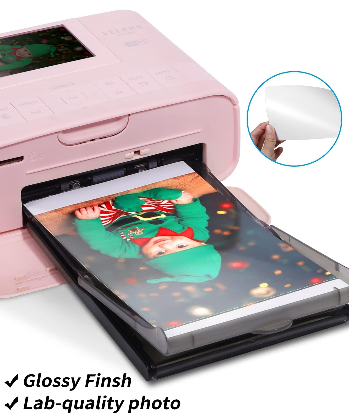 Labelife Compatible with Canon Selphy CP1300 Ink and Paper for Selphy Printer CP1500 CP1300 CP1200 CP1000 CP910 CP810 CP790, Photo Paper 6 x 4 inch KP-108IN 108 Sheets and 3 Colour Ink Cassette