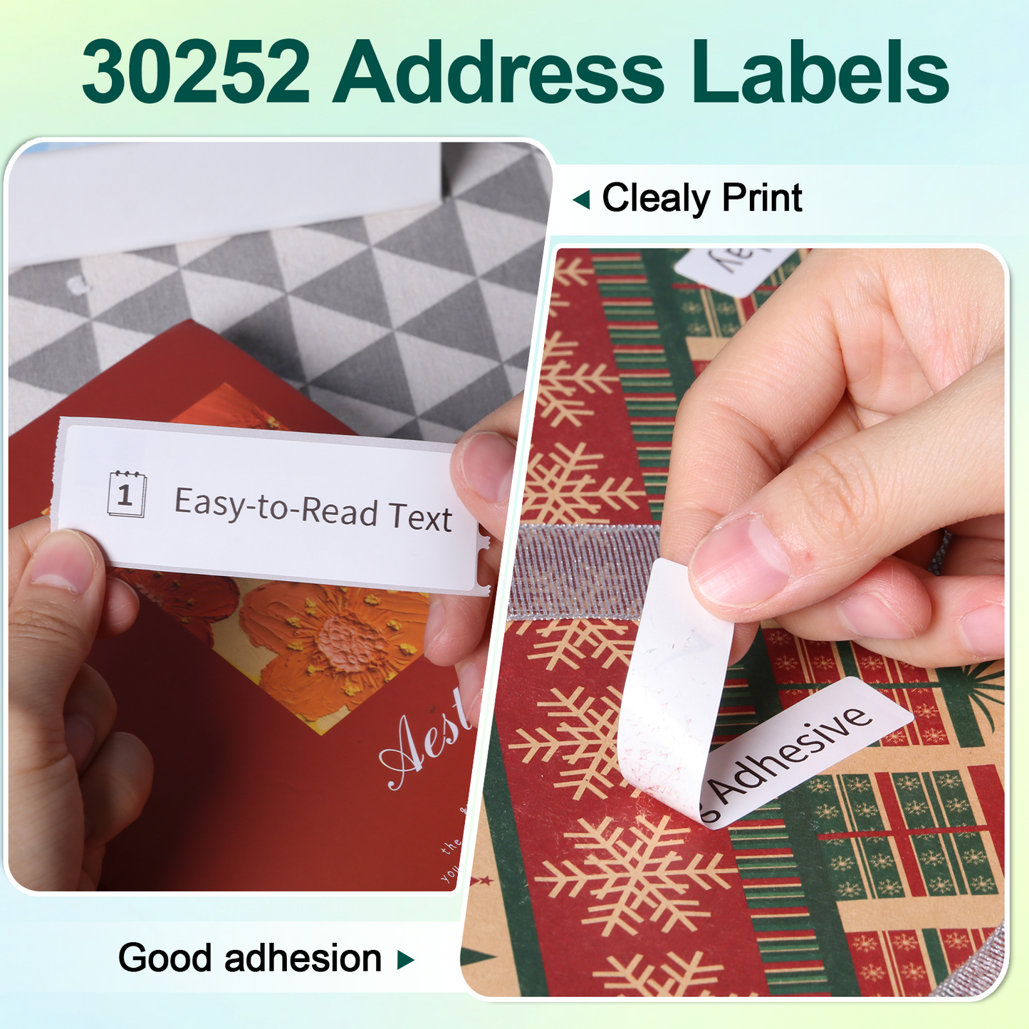 Compatible with DYMO Labels 30252 1-1/8'' x 3-1/2'' Address Barcode Labels Work with Dymo Labelwriter 450, 4XL, 400, 450 Turbo, Zebra Desktop Label Printers (10 Rolls /3500 Labels)