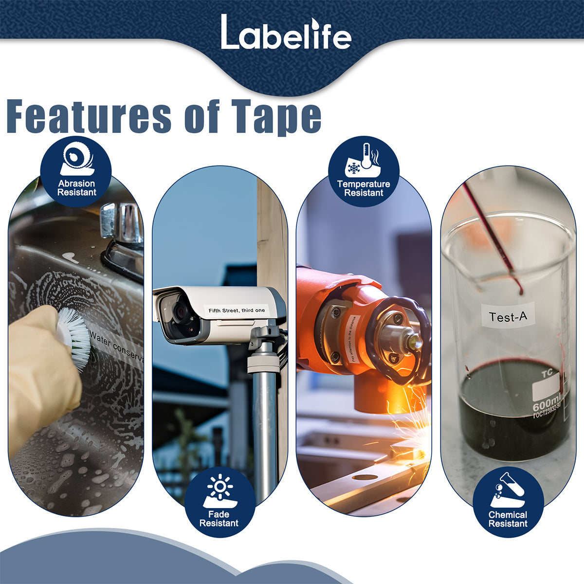 Labelife Compatible 24mm Label Tape Replacement for Brother P Touch Tze TZ Tape 24mm 0.94 Laminated Clear TZe-151 TZe151 1 Inch for Ptouch PTD600 PT-P710BT PT-P750W Label Maker, 4 Pack Black on Clear