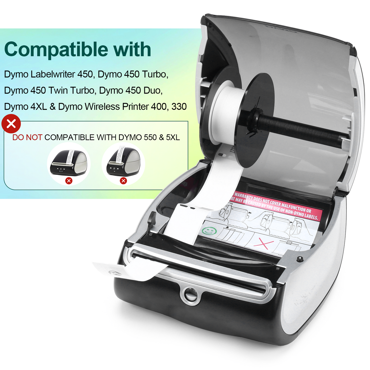 Labelife Compatible Dymo Labels File Folder Replace for Dymo 30327 (30576) Labels 9/16"x 3-7/16" LW Labels for Dymo LabelWriter 450, 450 Turbo, 450 Twin Turbo, 450 Duo, 4XL, 400 Printer, 12 Rolls