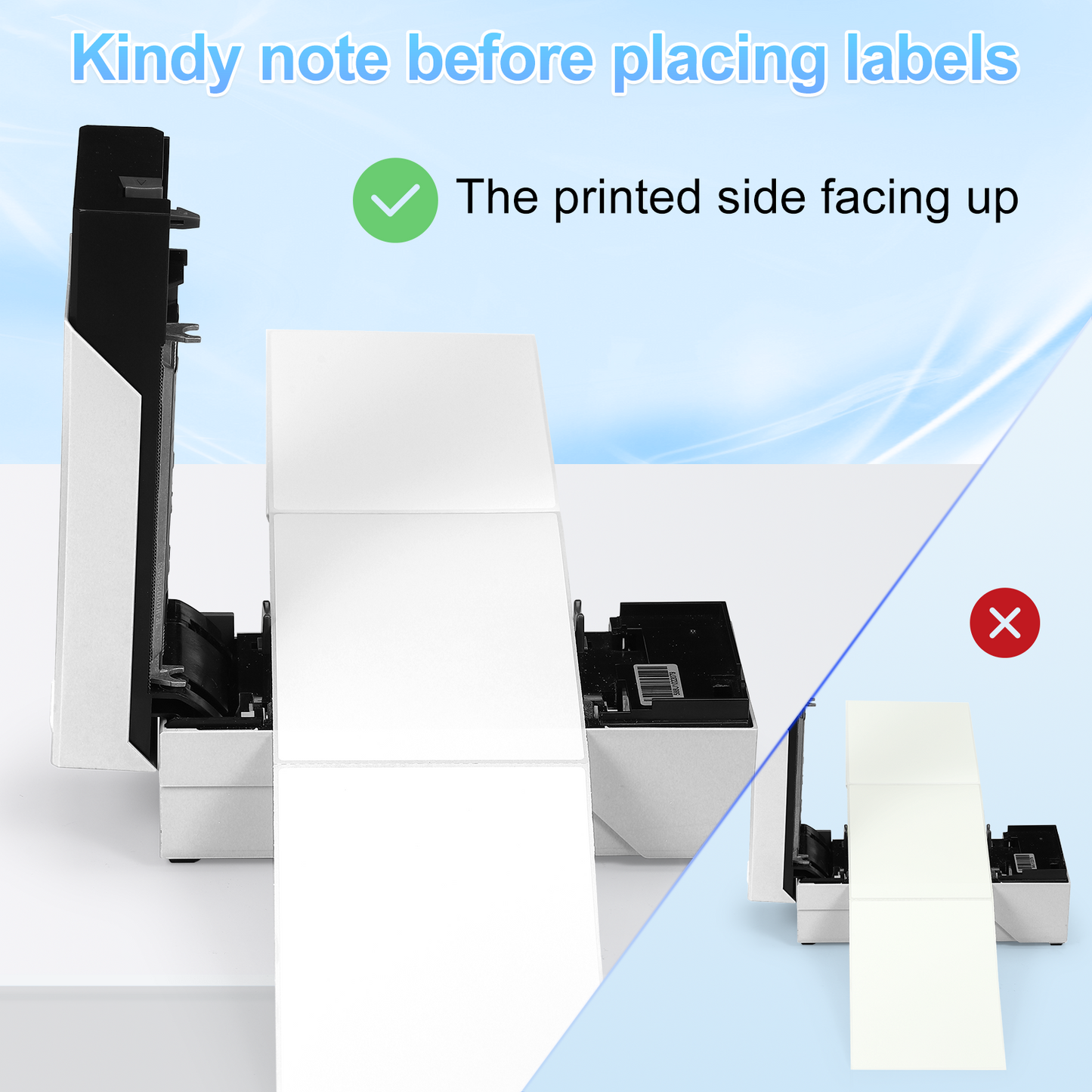 Labelife Thermal Direct 4x6 Shipping Labels Compatible with MUNBYN Rollo IDPRT SP420, SP410, POLONO PL60 Label Printer (Pack of 500 4x6 Fanfold Labels)