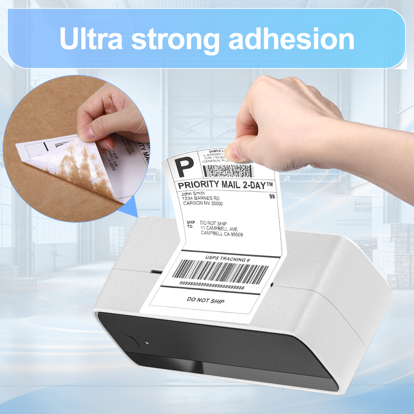 Labelife Thermal Direct 4x6 Shipping Labels Compatible with MUNBYN Rollo IDPRT SP420, SP410, POLONO PL60 Label Printer (Pack of 500 4x6 Fanfold Labels)